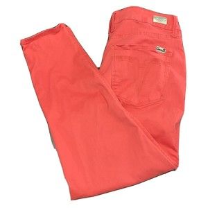 SEVEN 7 12x24 High Rose Skinny Crop Cayenne Cotton Stretch Pants EUC WORN ONCE